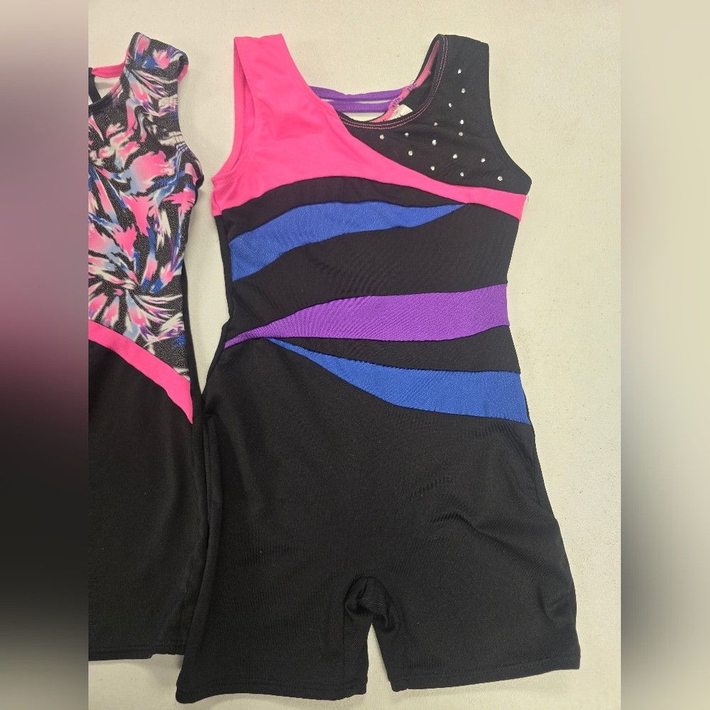 Danskin Pink and Purple Gymnastics Leotard - Picture 2 of 5